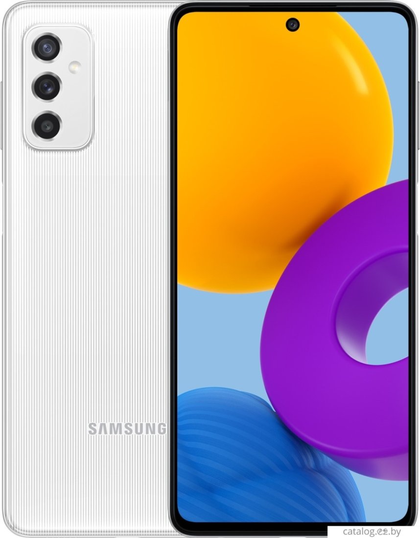 Купить Смартфон Samsung Galaxy M52 5G SM-M526B/DS 6GB/128GB (белый) | e2.by