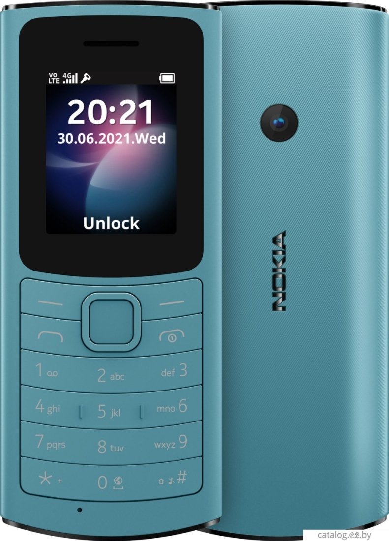 Купить Мобильный телефон Nokia 110 4G Dual SIM (бирюзовый) | e2.by