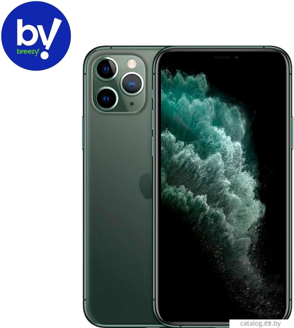 Купить Смартфон Apple iPhone 11 Pro 64GB Воcстановленный by Breezy, грейд A  (темно-зеленый) | e2.by